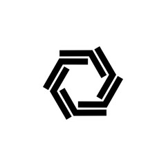 Vortex Circle logo abstract circle shape - spiral motion twirl twist curve rotation spin whirlpool radial warp geometric shape for businesses - spinning circle