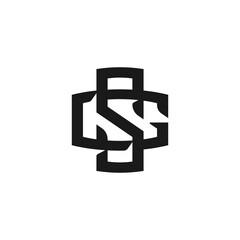 SG Letter Logo Lettermark SG Monogram - Typeface Type Vintage Emblem Typeset Combination Luxury Character Handmade Trademark Alphabet Elegant