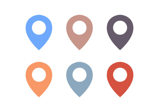 Colorful checkpoint icon and location, navigation symbol flat vector illustration.