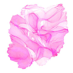Pink Alcohol Ink Fluid Art Pattern Acrylic Paint Marble Effect for Backgrounds	