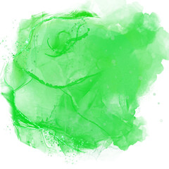 Green Alcohol Ink Fluid Art Pattern Acrylic Paint Marble Effect for Backgrounds	