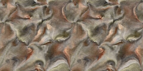 Marbled mineral decorative vintage seamless border. Natural crystal earthen ribbon for retro repeat. Trendy crystal washi tape. 