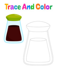 Wasabi tracing worksheet for kids