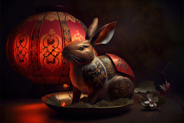 2023 Chinese new year, year of the rabbit