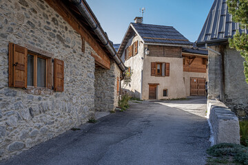 Nevache, a small, authentic and quiet village in Claree valley, near Briancon in Hautes-Alpes department, France