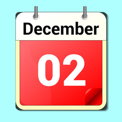 day on the calendar, vector image format, january 2