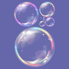 illustration of soap bubbles - obrazy, fototapety, plakaty