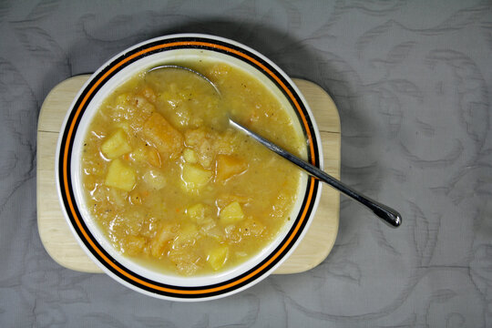 bowl of  grannys turnip stew
