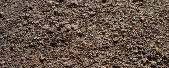 Natural background. Light soil close up