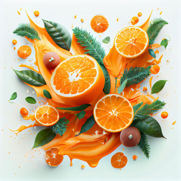 orange slices on a plate