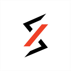 Abstract S X letter vector logo design.l