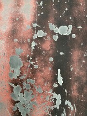 Rusty Old Metal Texture Red, Brown and Silver Spots