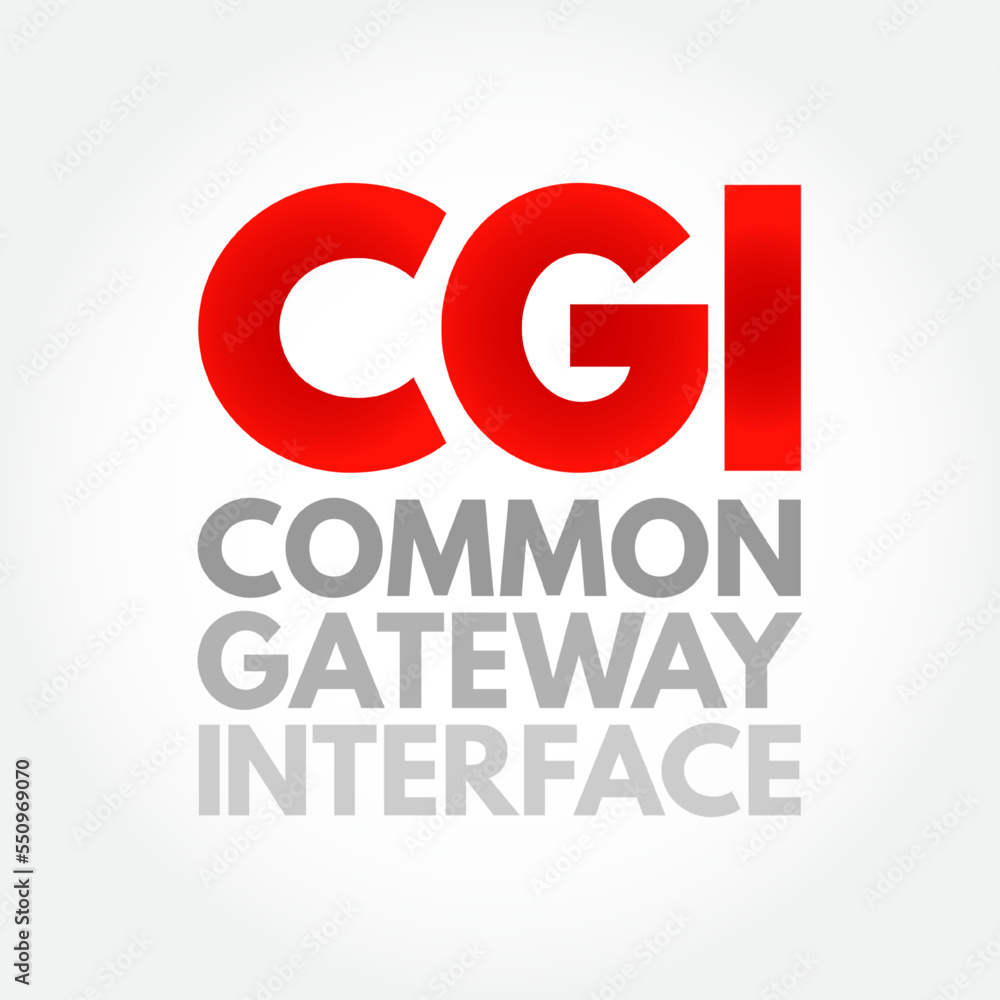 Poster cgi common gateway interface - provides the middleware between www servers and external databases an
