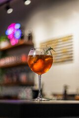 Glass Of Classy Cocktail
Side view shot of classy cocktail in cocktail glass with copy space 