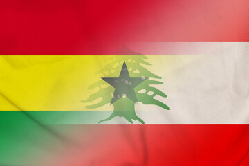 Ghana and Lebanon state flag transborder negotiation LBN GHA