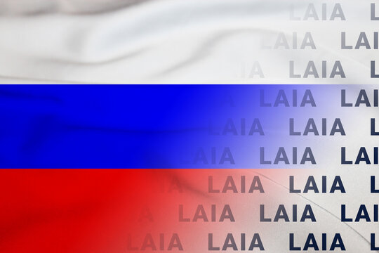 Russia flag LAIA banner organization