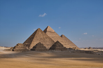 égypte, pyramide, gizeh, caire, désert, ancien, pyramide, egyptiennes, voyage, pharaon,...