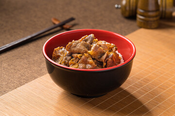 Classic Japanese Fast Food Fatty Beef Rice