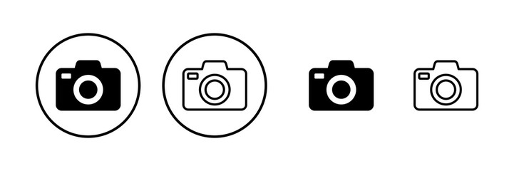 Camera icon vector illustration. photo camera sign and symbol. photography icon.