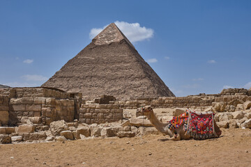 pyramide, égypte, gizeh, caire, désert, ancien, voyage, egyptiennes, pyramide, sable,...