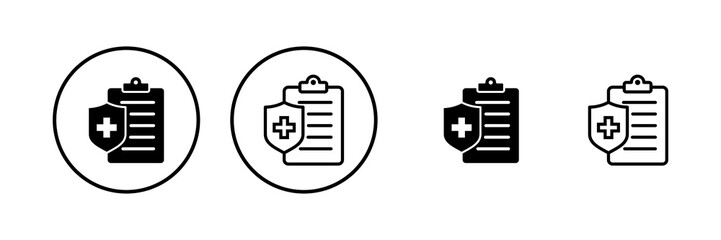 Medical insurance icon vector illustration. health insurance sign and symbol