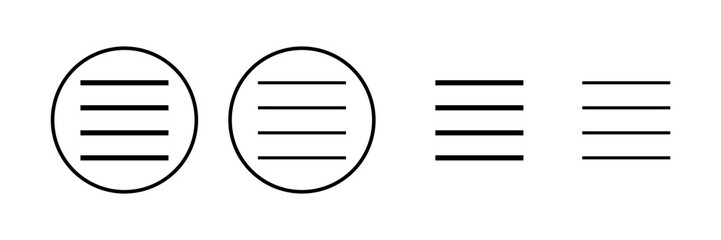 Menu Icon vector illustration. web menu sign and symbol. hamburger menu symbol