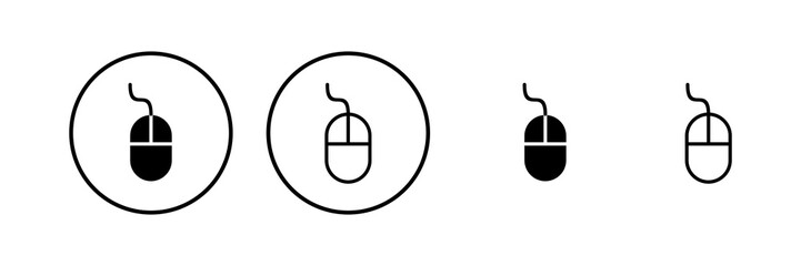 Mouse icon vector illustration. click sign and symbol. pointer icon vector.