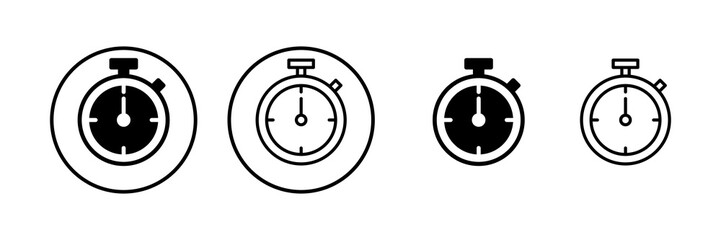 stopwatch icon vector illustration. Timer sign and symbol. Countdown icon. Period of time