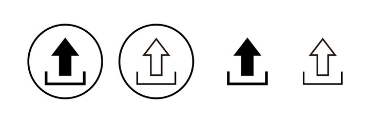 Upload icon vector illustration. load data sign and symbol