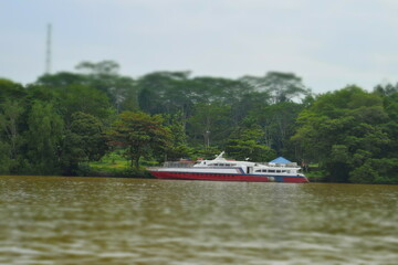 Scenic activities on the way to Derawan Island, Berau City by boat
