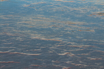Kati Thanda Lake Eyre, South Australia, Australia. Aerial photography showing textures and patterns formed during the wet season.	