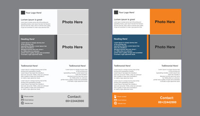 Simple and minimal flyer template
