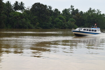 Scenic activities on the way to Derawan Island, Berau City by boat