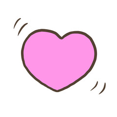 pink heart with a heart