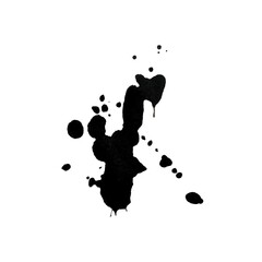 Blotch blot stroke stain ink black watercolor 