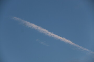 Fototapeta na wymiar jet smoke in beautiful sky