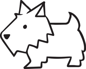 dog animal cartoon doodle kawaii anime coloring page cute illustration drawing clip art character chibi manga comic