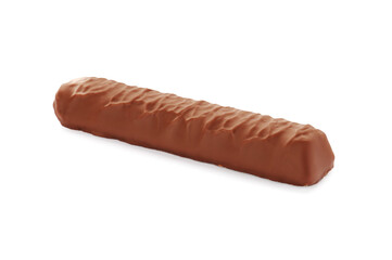 Sweet tasty chocolate bar isolated on white
