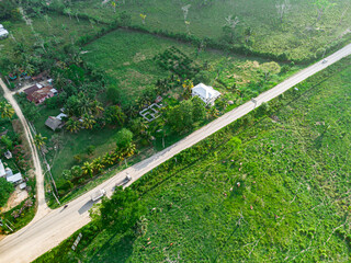 Carretera, foto a&eacute;rea.