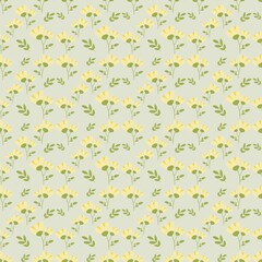 seamless pattern yellow flower for the background, fabric, texture