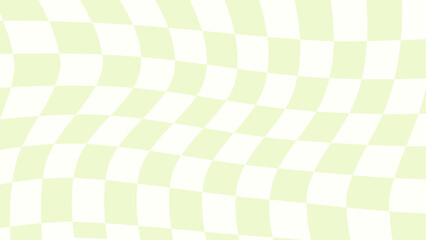 cute aesthetics distorted soft pastel green checkerboard, gingham, plaid, checkered, tartan wallpaper illustration, perfect for banner, backdrop, postcard, background, wallpaper