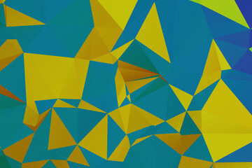 Vector, multicolor geometric background. Triangles, triangulation. Geometric mosaic, colored triangles, application in origami style