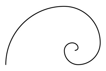 Ration section proportions Vector pattern in golden ratio Fibonacci illustration. Abstract geometry. Vector pattern in golden ratio Fibonacci illustration.