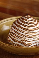 Gourmet roasted marshmallow, huge and stylishly blow-torched