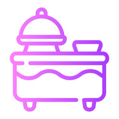 buffet gradient icon