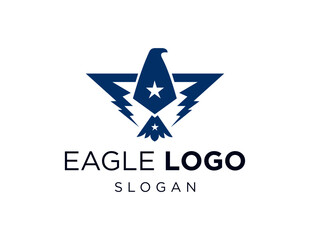 Logo about Eagle on a white background. created using the CorelDraw application.