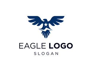 Logo about Eagle on a white background. created using the CorelDraw application.