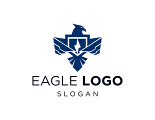 Logo about Eagle on a white background. created using the CorelDraw application.