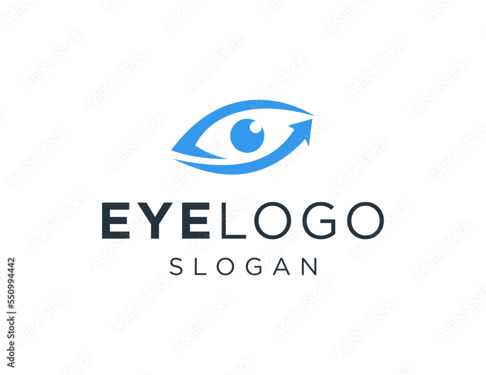 Poster logo about eye on a white background. created using the coreldraw application.