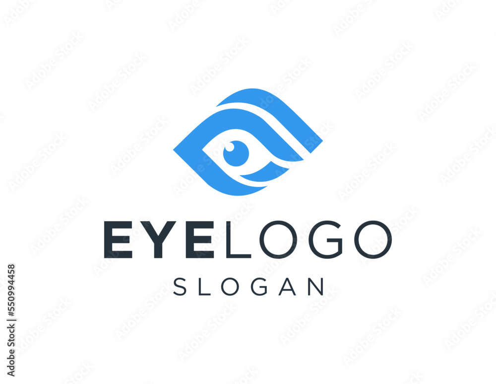 Poster logo about eye on a white background. created using the coreldraw application.